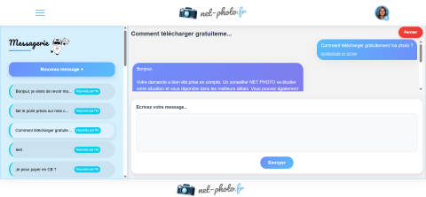Visuel du projet de Chatbot IA - Net Photo