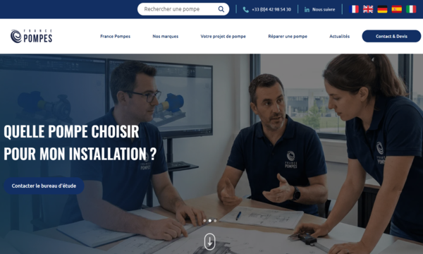 Visuel du projet de France Pompes