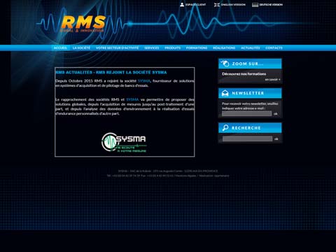 Visuel du projet de Sysma RMS